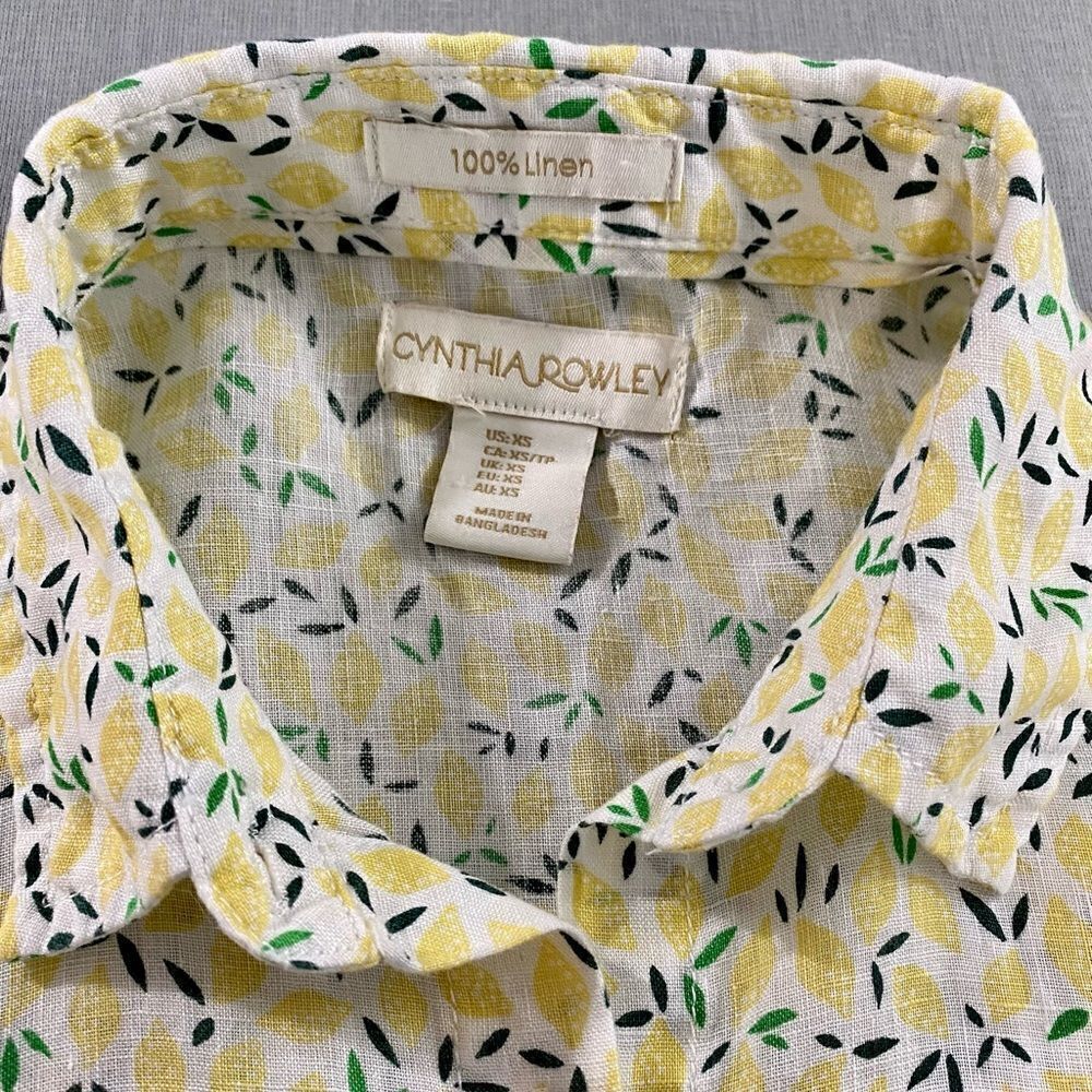 Cynthia Rowley | Lemon Print Top - Picture 4 of 14